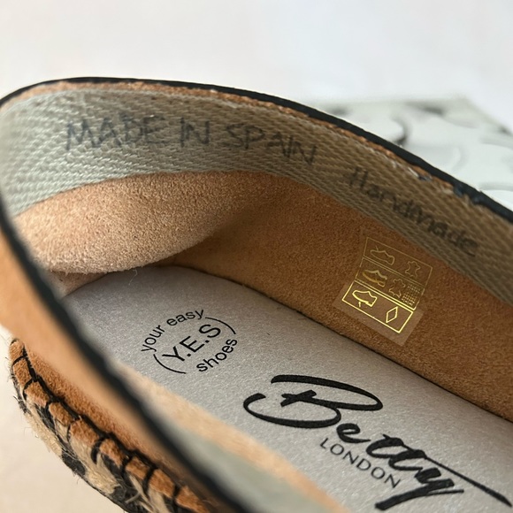 Betty London handmade leather espadrilles Memory Foam NWT New NIB 36 UK/6 US - Picture 7 of 14